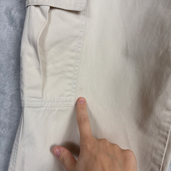 Polo Jeans Co Ralph Lauren Women Cargo Pants Beige Size 28 Utility Casual Y2K - Picture 10 of 10
